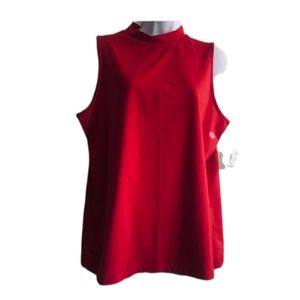 NWT Christopher & Banks Sleeveless Solid Mock Neck top